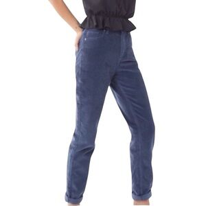 UO BDG Periwinkle Wide Wale Corduroy Mom High-Rise Pants Sz 25